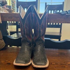 Men’s Anderson Bean Black and Red Cowboy Boots